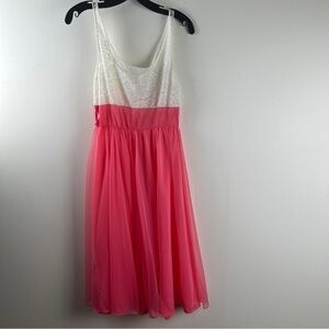Vintage Vanity Fair Tricot Double Nylon Pink Chiffon Nightgown